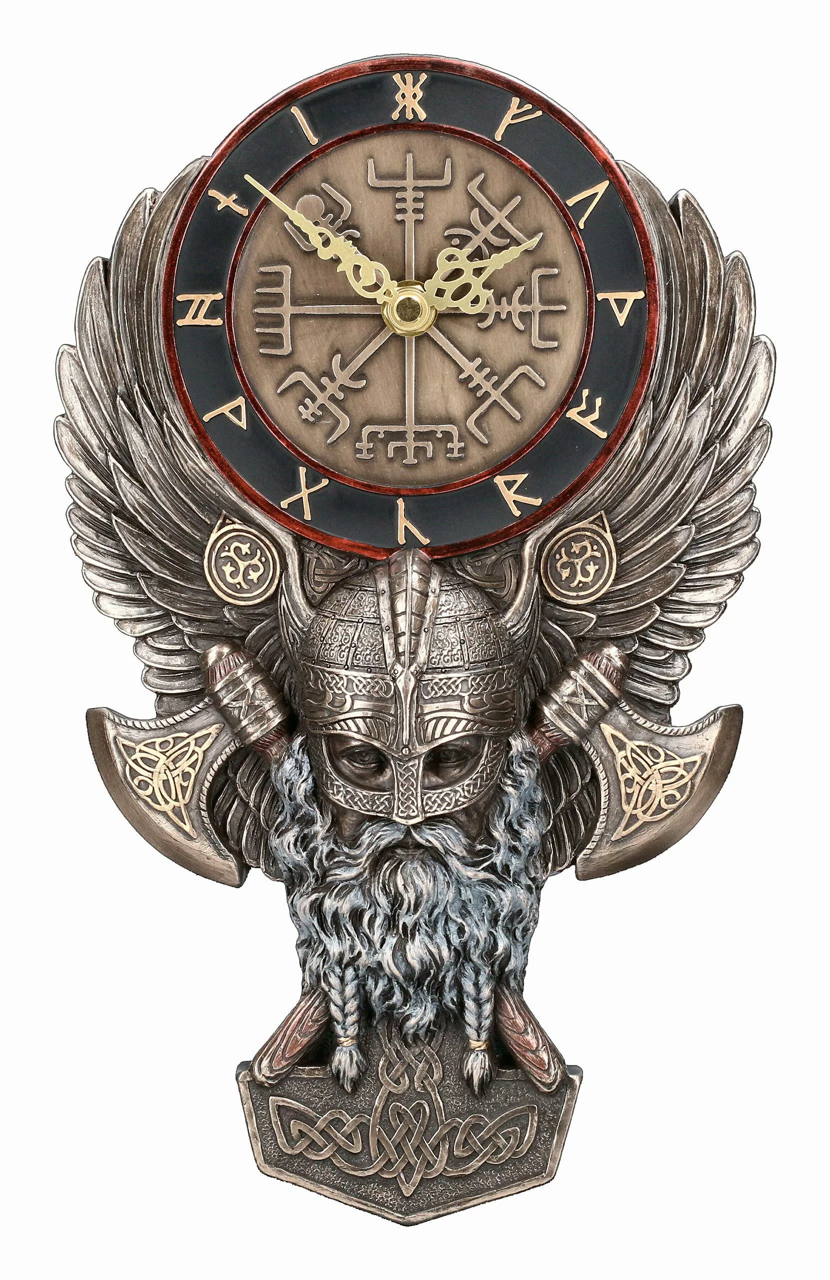Figuren Shop GmbH Wanduhr Wanduhr Wikinger günstig online kaufen