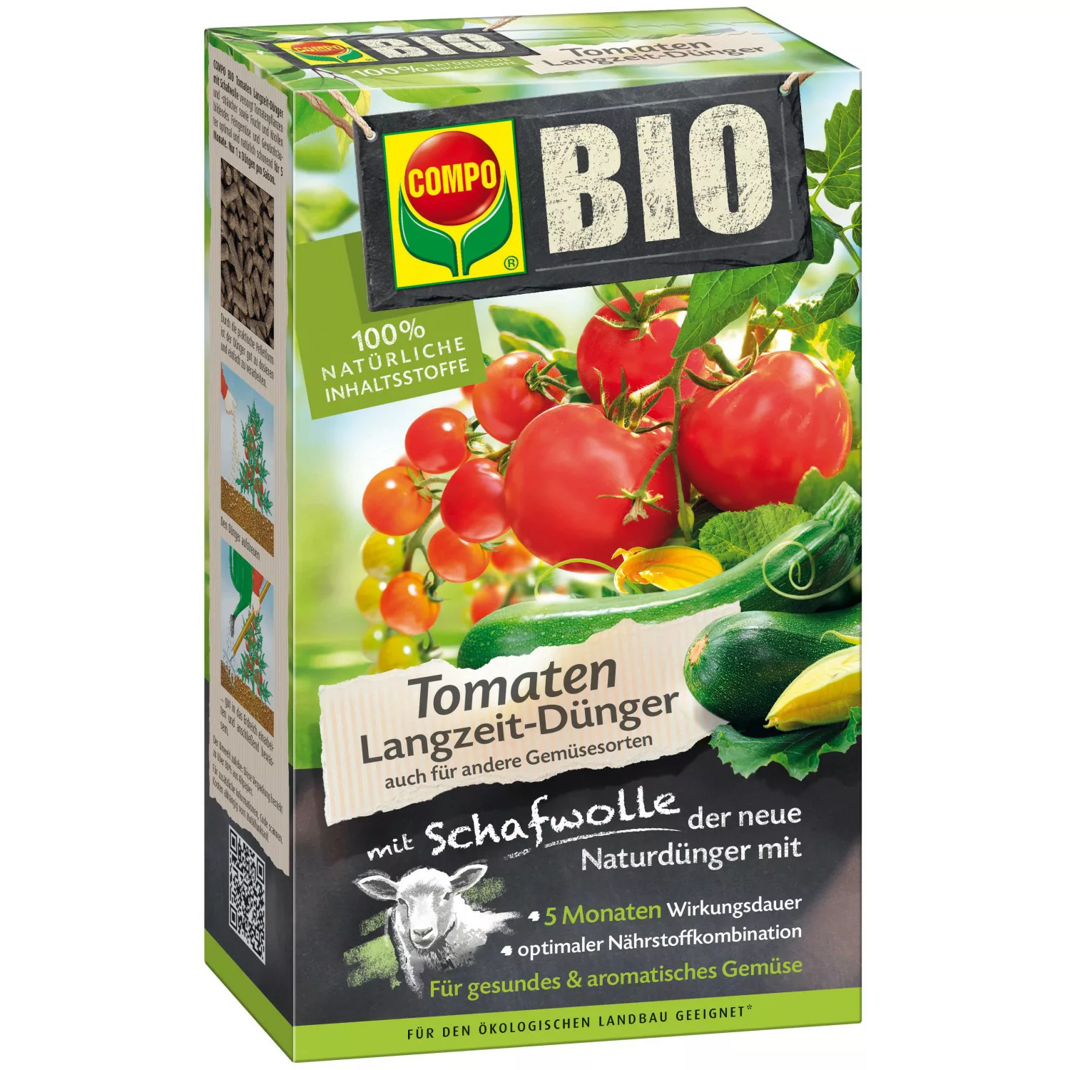 Compo Bio Tomaten Langzeit-Dünger mit Schafwolle 750 g günstig online kaufen