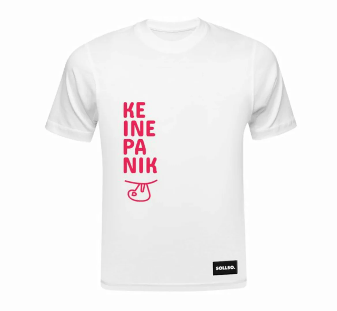 Sollso. T-Shirt SOLLSO. T-Shirt „Keine Panik“ günstig online kaufen