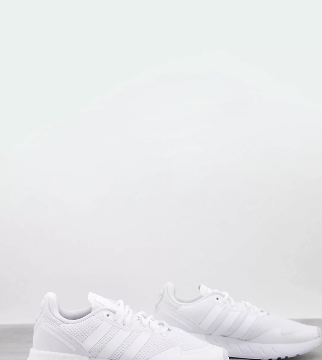 adidas Originals – ZX 1K Boost – Sneaker in Triple-Weiß günstig online kaufen