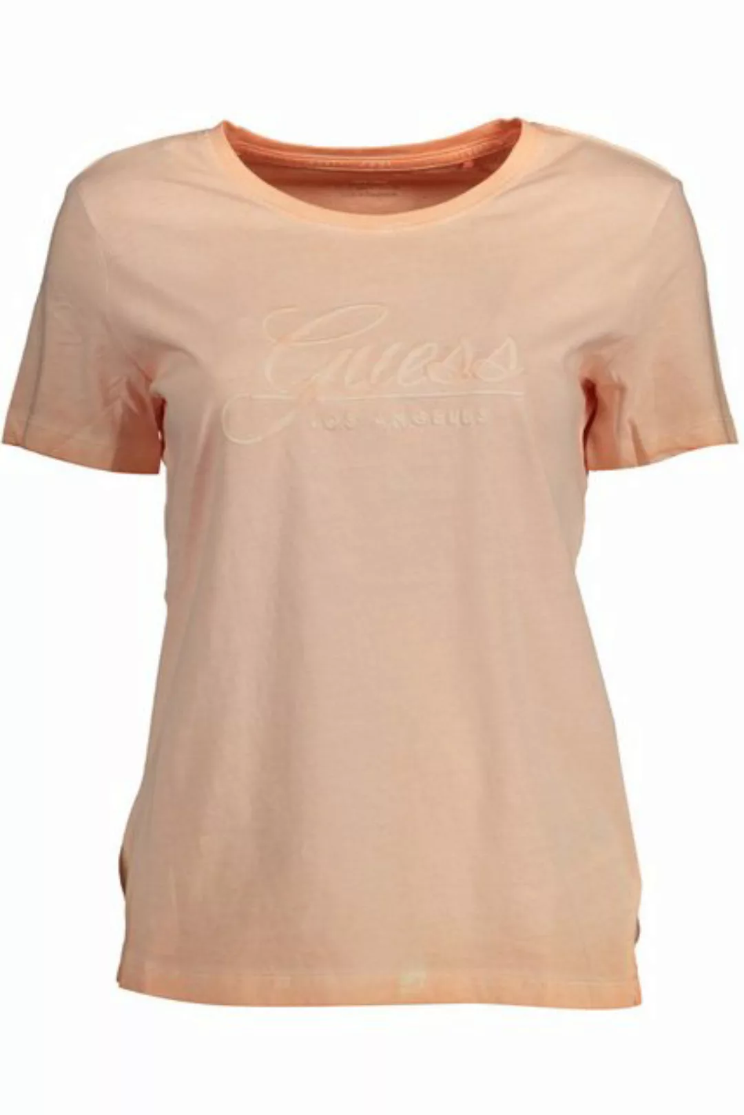 GUESS JEANS T-Shirt Damen Kurzarm-T-Shirt Rosa – Weicher Look mit günstig online kaufen