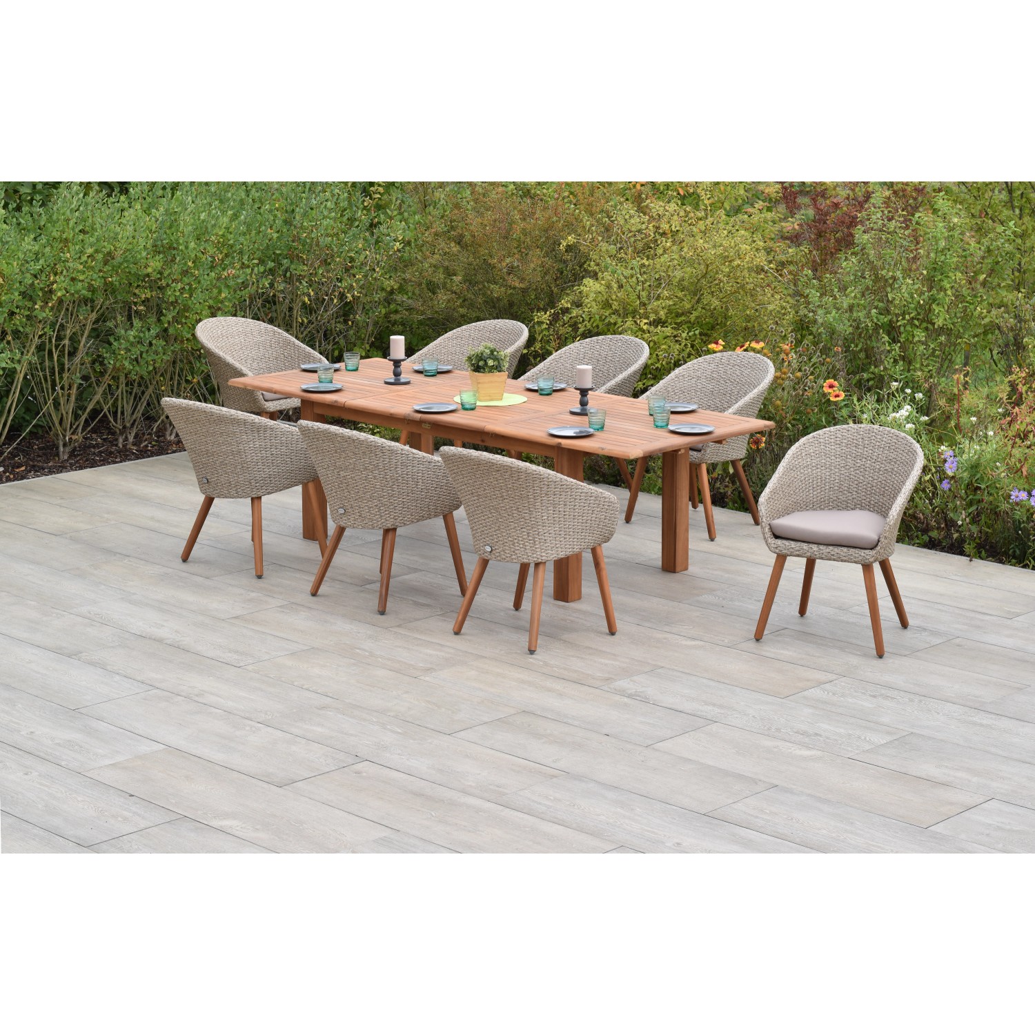 MERXX Garten-Essgruppe »Arrone«, (Set, 9-tlg., Tisch günstig online kaufen