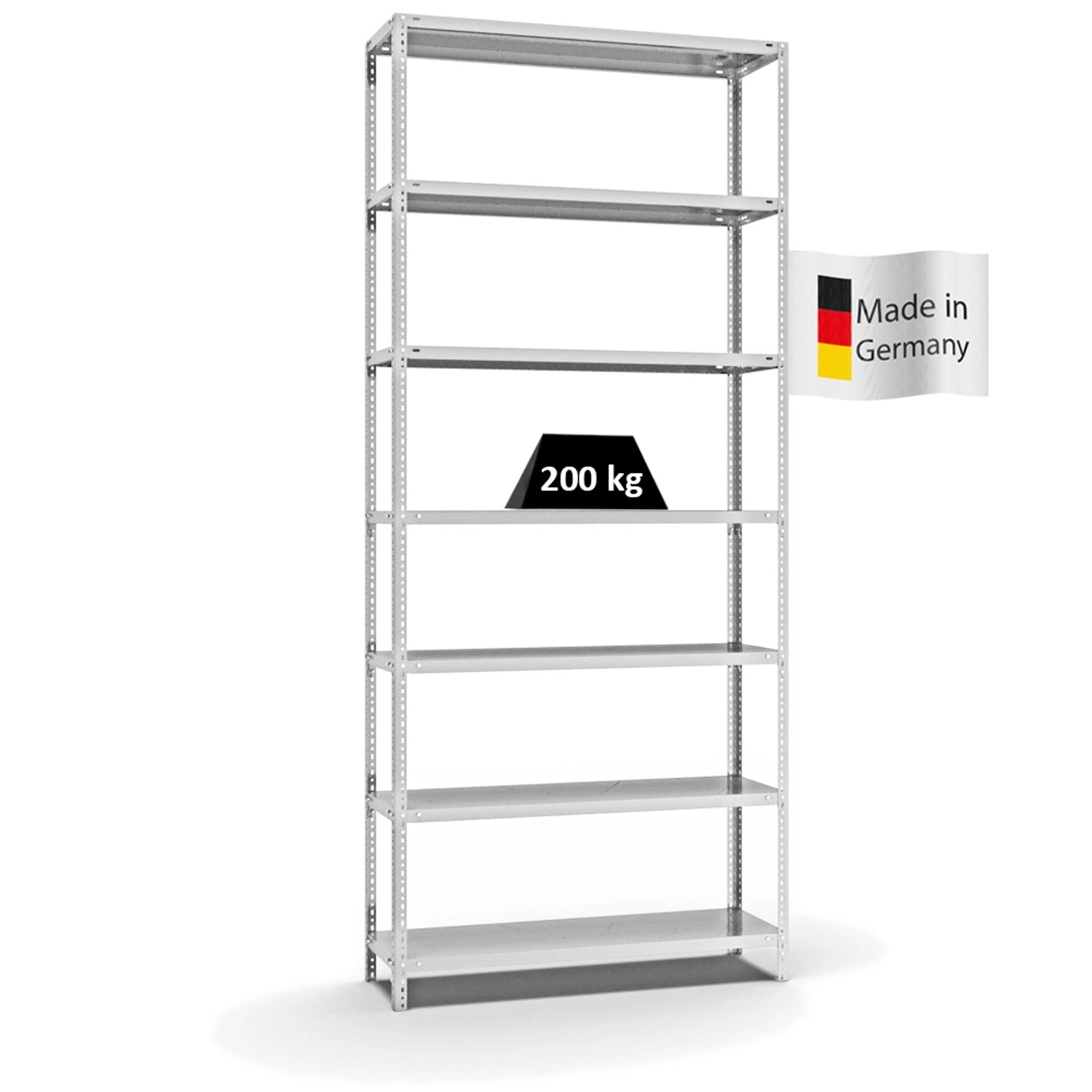 PROREGAL Fachbodenregal Schraubsystem Medium-Duty Grundregal HxBxT 300 x 13 günstig online kaufen