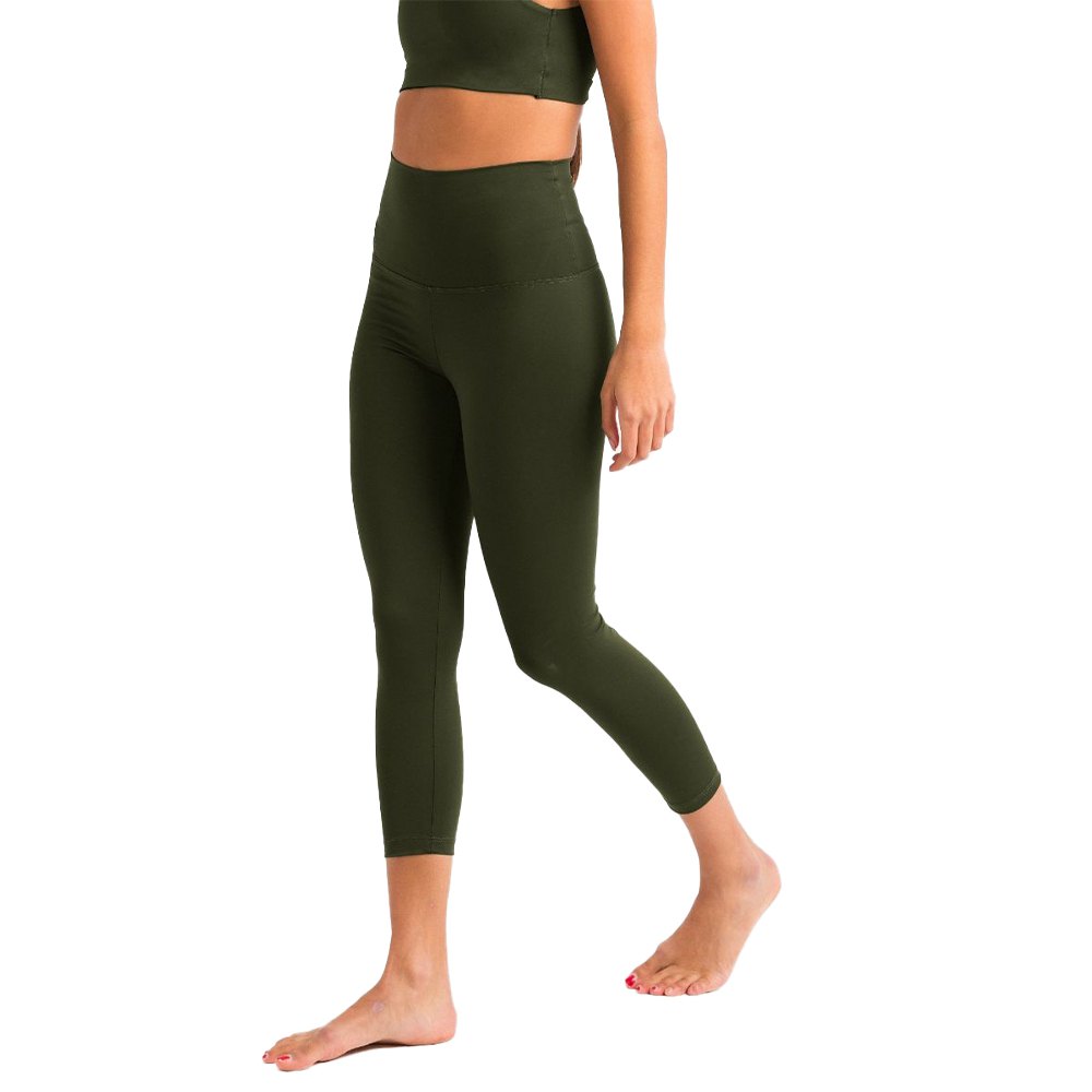 AqÜe Apparel Comfort 7/8 Leggings Mit Hoher Taille L Khaki günstig online kaufen