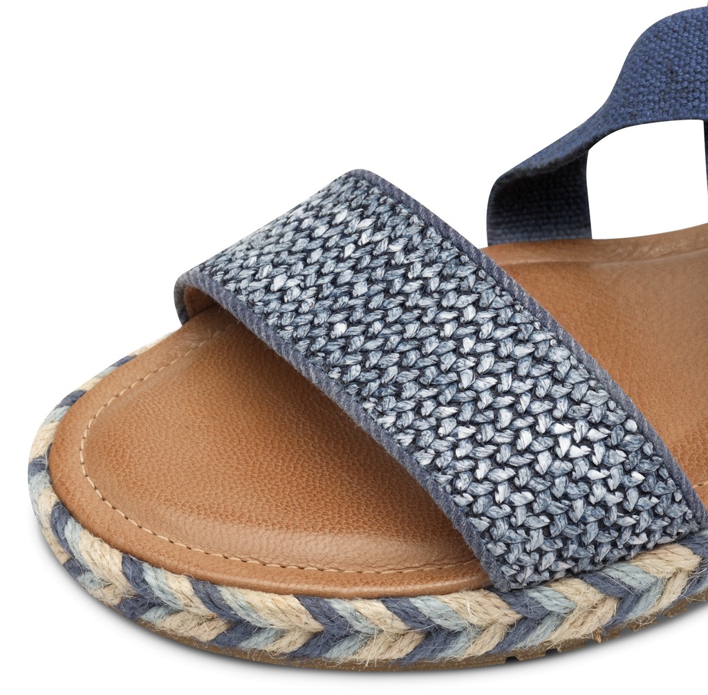 Tamaris Riemchensandale, Plateau, Sandalette, Sommerschuh mit Kontrast-Deta günstig online kaufen