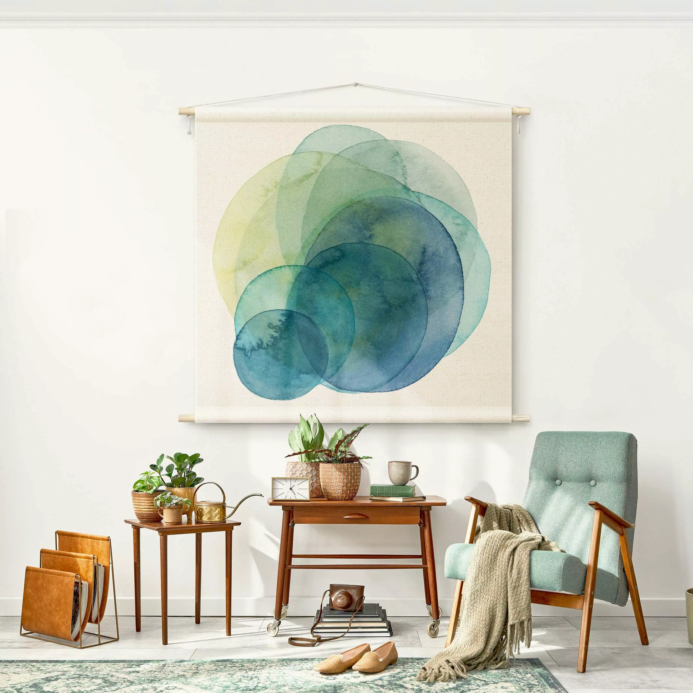 Wandteppich Urknall - grün günstig online kaufen