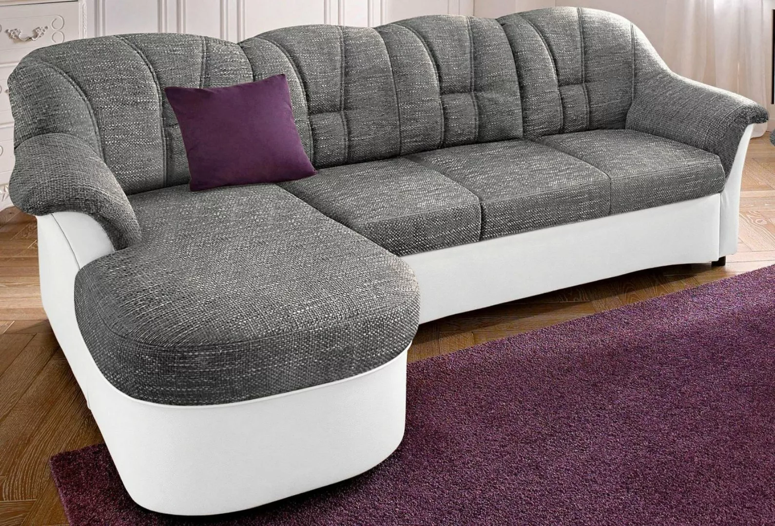 DOMO collection Ecksofa Flores Schlafsofa, B/T/H: 233/142/86 cm, L-Form, wa günstig online kaufen