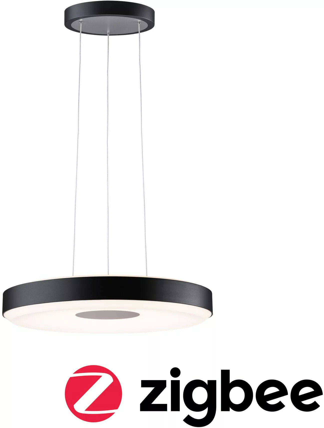 LED Pendelleuchte Puric Pane in Schwarz und Grau 2x5,5W 1200lm günstig online kaufen