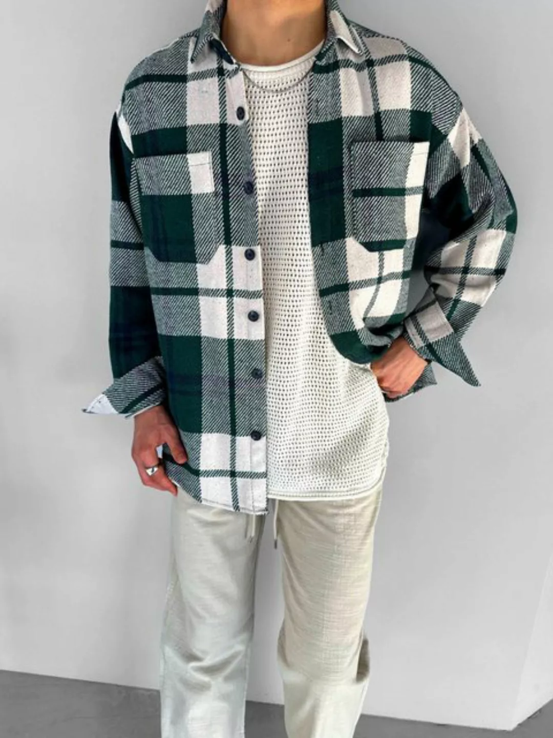 Abluka Oversize-Shirt OVERSIZED PLAID SHIRT CHARLESTON günstig online kaufen