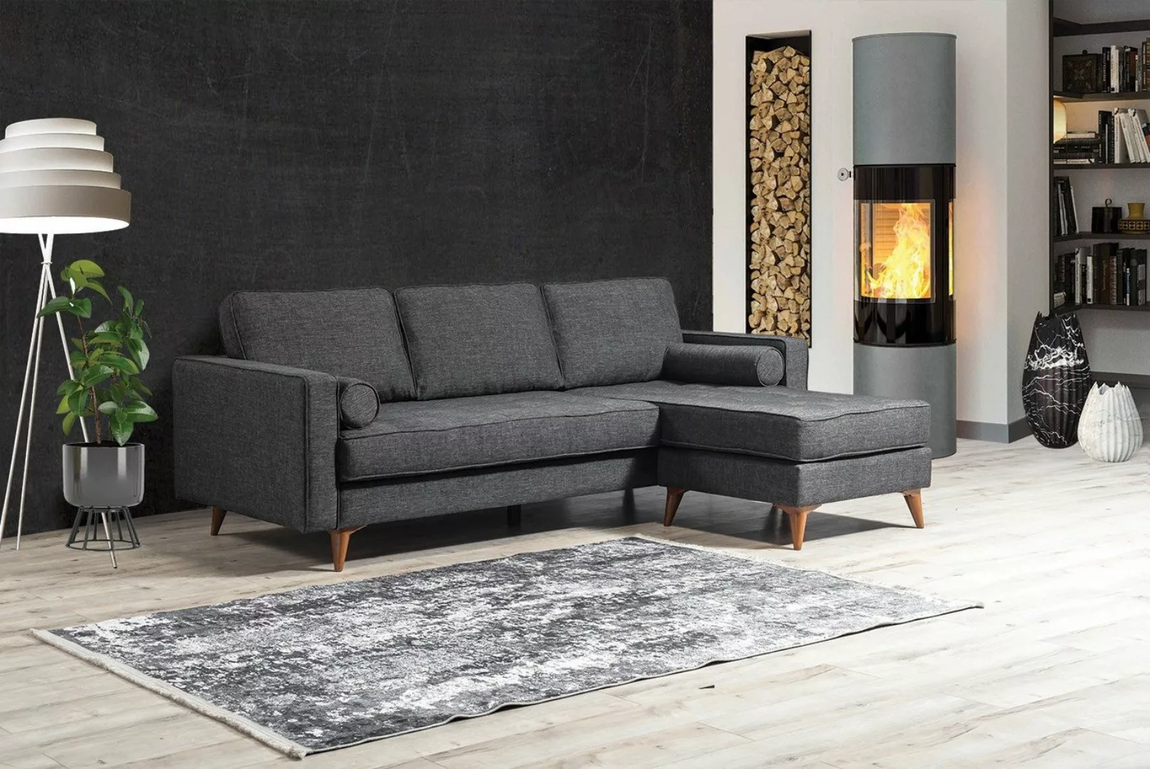 Villa Möbel Ecksofa Simply, 1, Quality Made in Turkey- Pflegeleichter Mikro günstig online kaufen