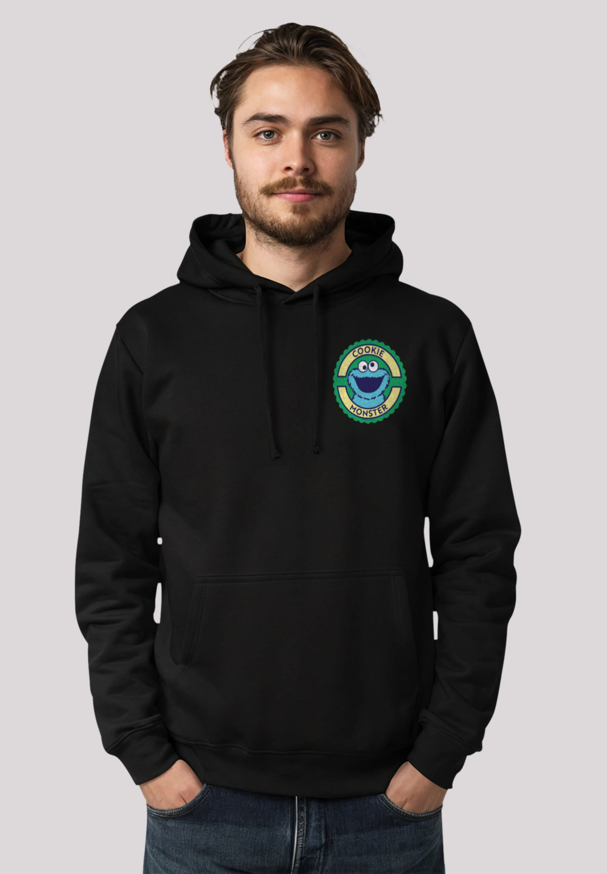 F4NT4STIC Kapuzenpullover "Sesamstraße Cookie Monster Sticker", Premium Qua günstig online kaufen