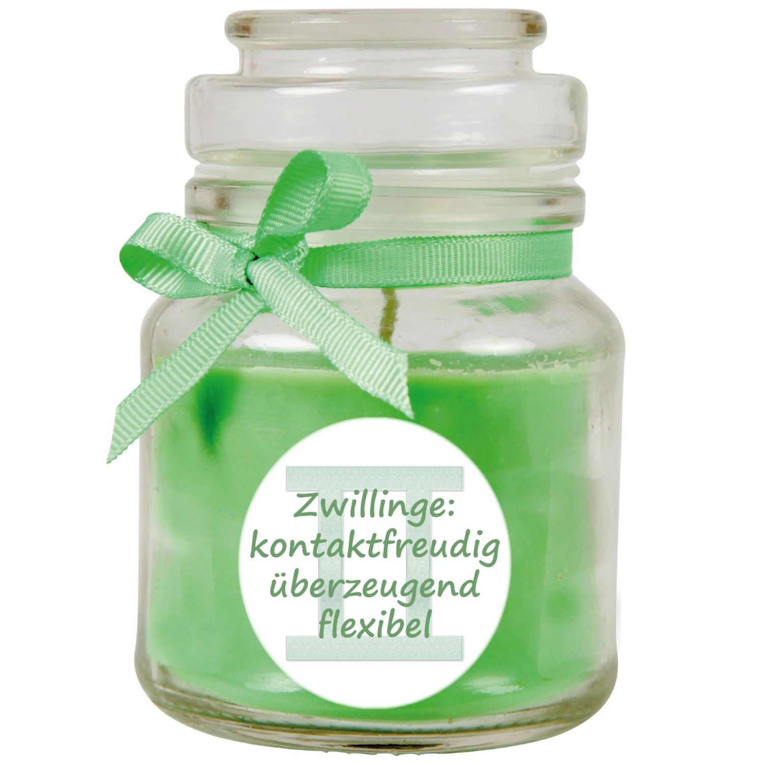 HS Candle Duftkerze & Glas Sternzeichen Coconut Limes 30 Stunden Zwillinge günstig online kaufen