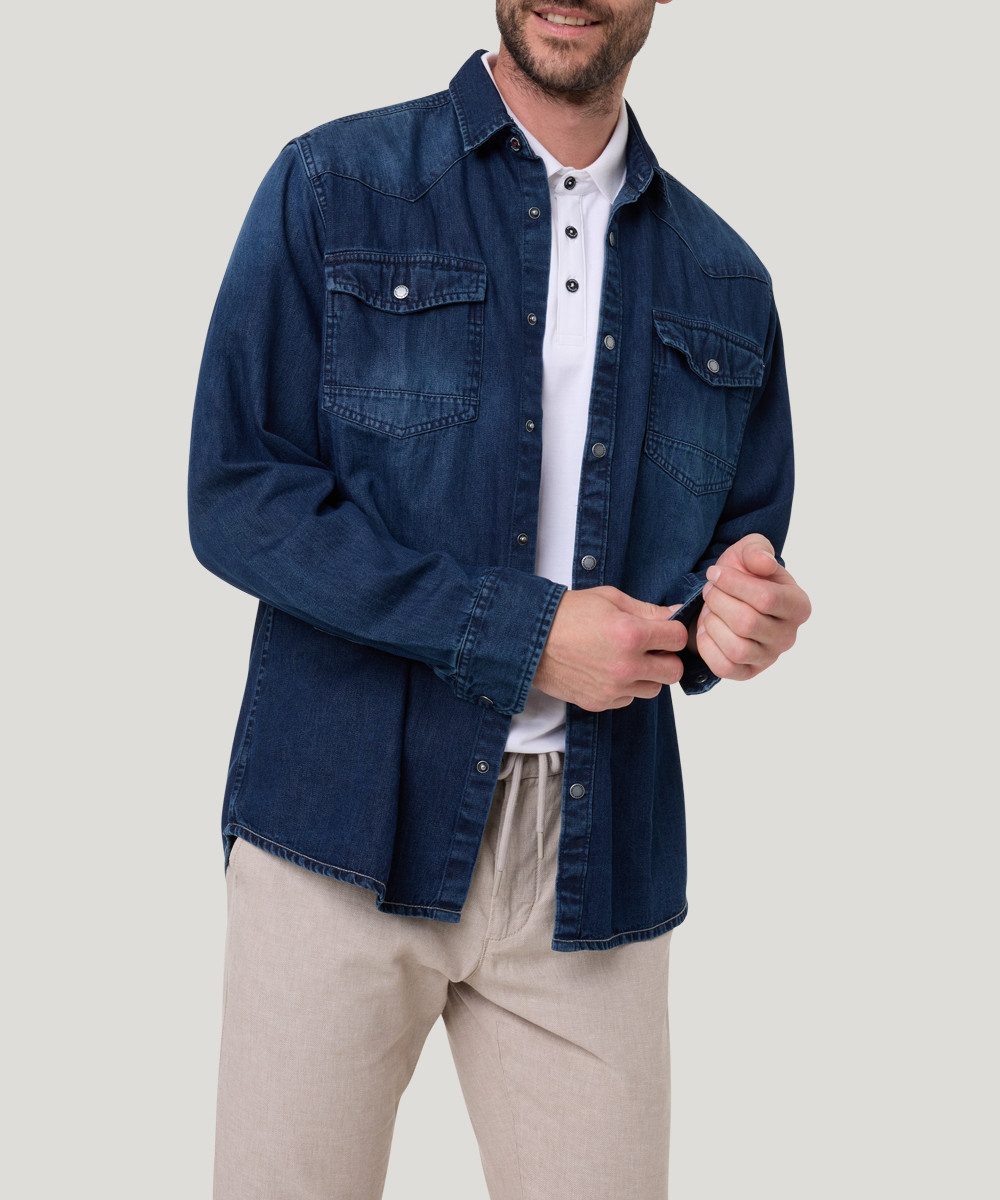Pioneer Authentic Jeans Jeanshemd mit Brusttaschen, günstig online kaufen