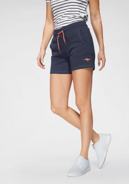 KangaROOS Sweatshorts, mit kontrastfarbener Kordel und kleinem Label-Print günstig online kaufen