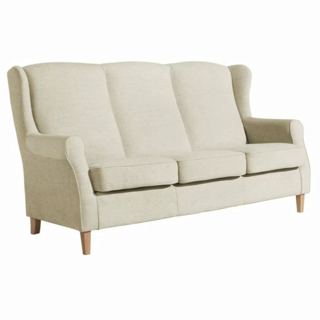 58 aufm Kessel Sofa Sofa 3-Sitzer Karlen Bezug Chenille Buche natur, Sparpr günstig online kaufen