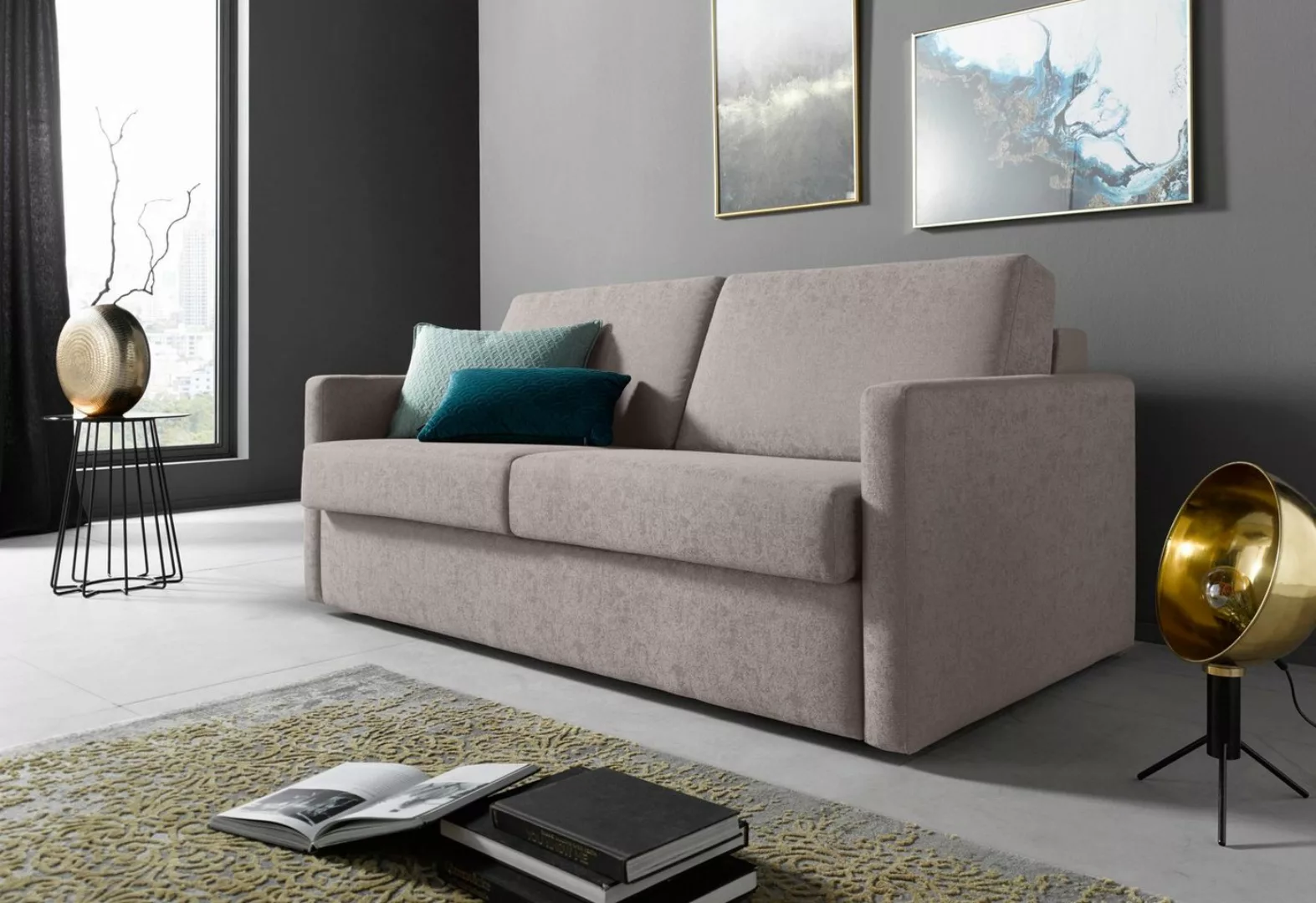 Places of Style Schlafsofa »GOLDPOINT 182cm, Dauerschläfer, Liegefläche 140 günstig online kaufen