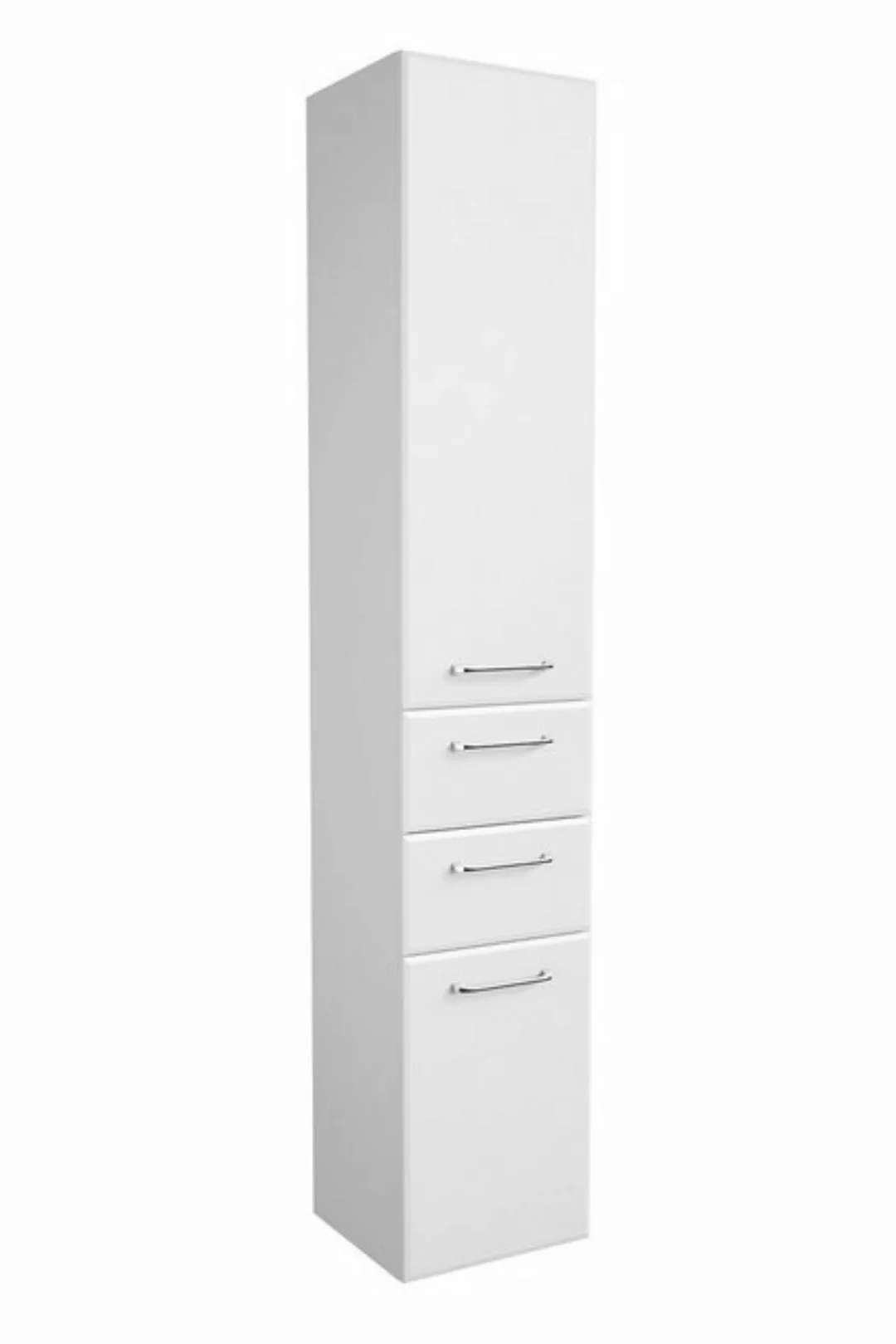 PELIPAL Hochschrank FILO, B 35 cm x H 186 cm, Weiß Hochglanz, 2 Türen, 2 Sc günstig online kaufen