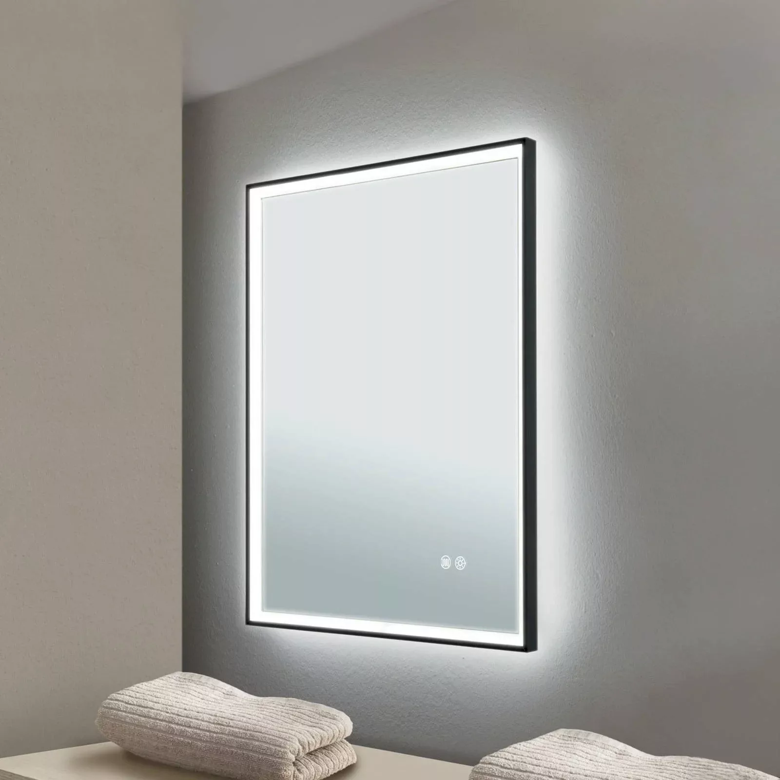 LED-Spiegel Frame, 45 x 60 cm, CCT, Antibeschlag, dimmbar günstig online kaufen