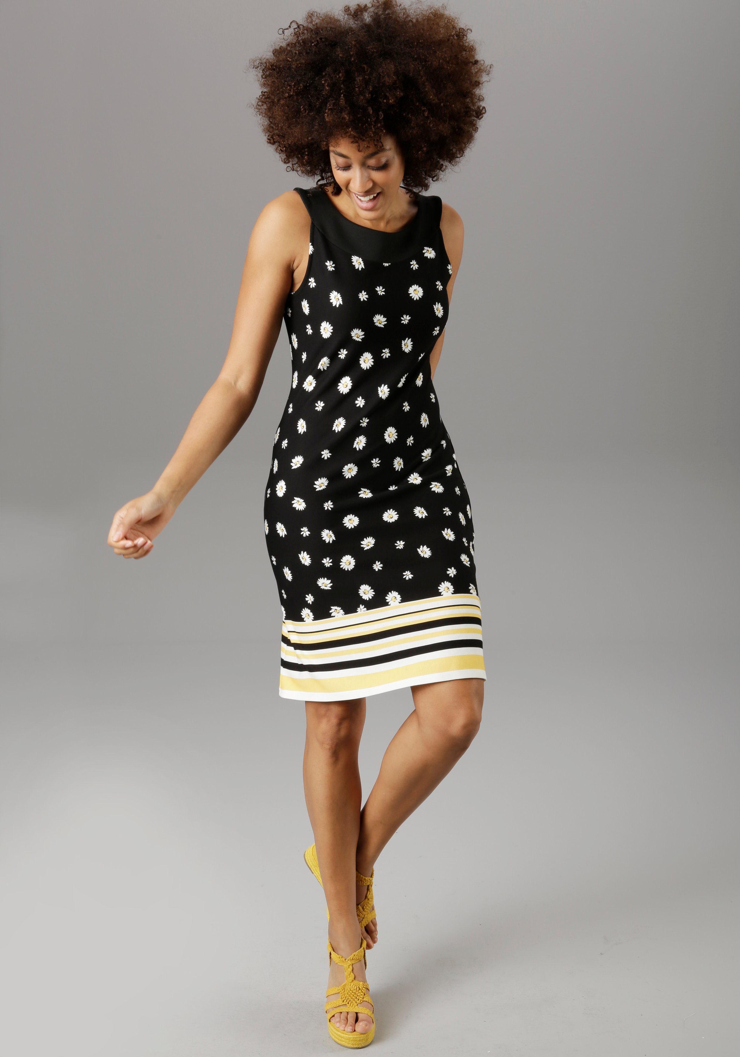 Aniston SELECTED Sommerkleid, mit Gänseblümchen-Druck günstig online kaufen