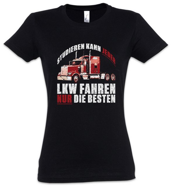 Urban Backwoods Print-Shirt Studieren Kann Jeder LKW Fahren Damen T-Shirt T günstig online kaufen