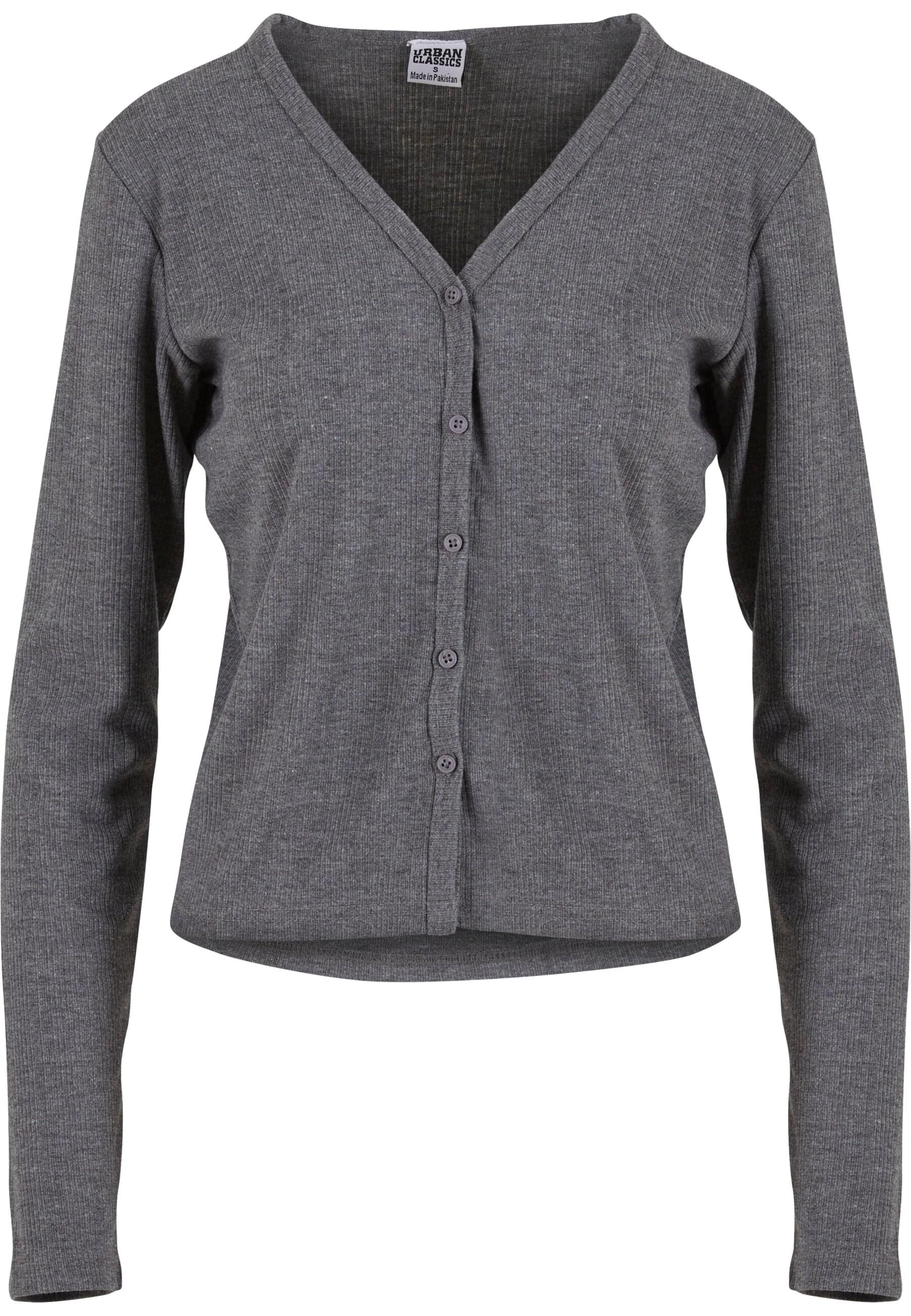 URBAN CLASSICS Strickjacke "Urban Classics Ladies Rib Cardigan" günstig online kaufen