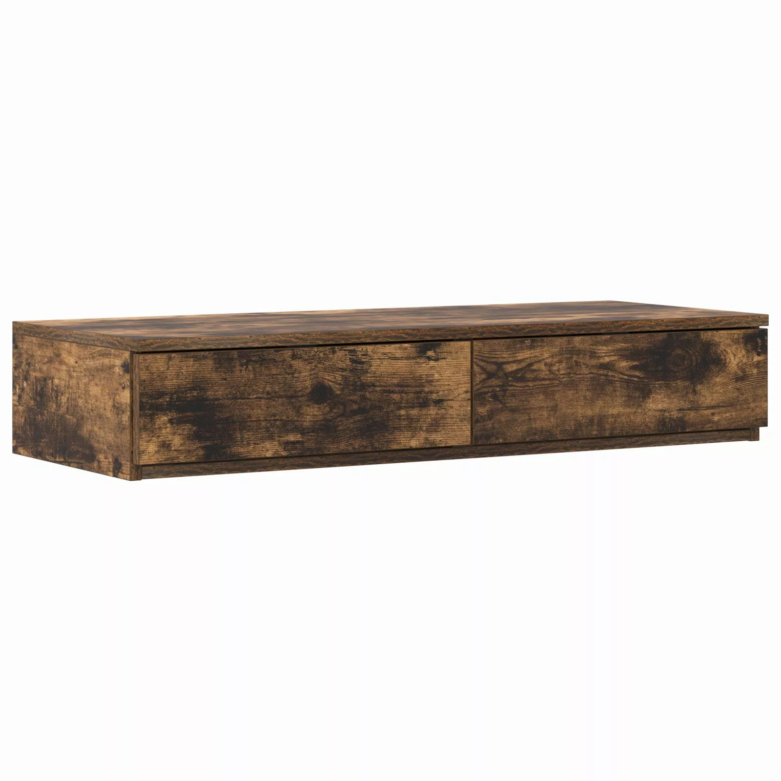 vidaXL Nachttisch Bettschubladen Räuchereiche 80x36,5x16,5 cm günstig online kaufen