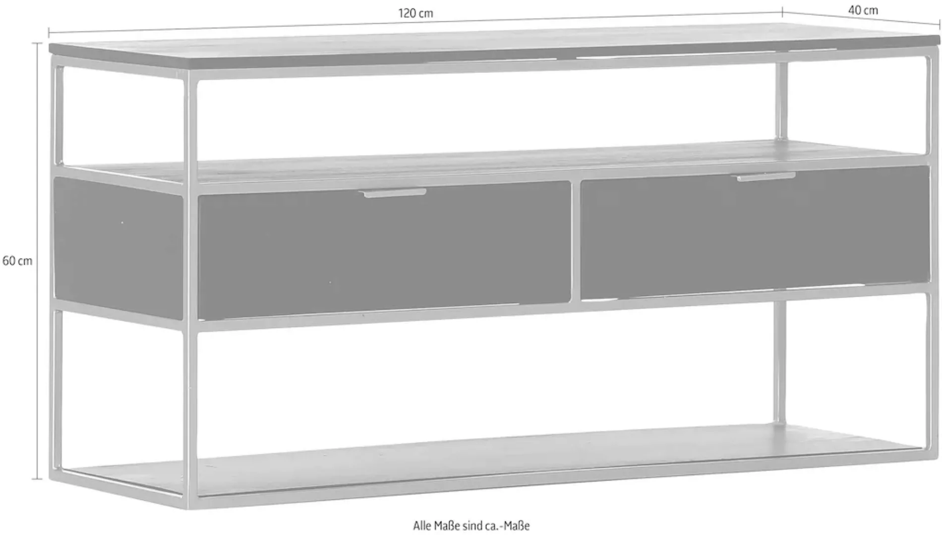 Gutmann Factory Lowboard "Porto", Kommode, Breite 120 cm günstig online kaufen