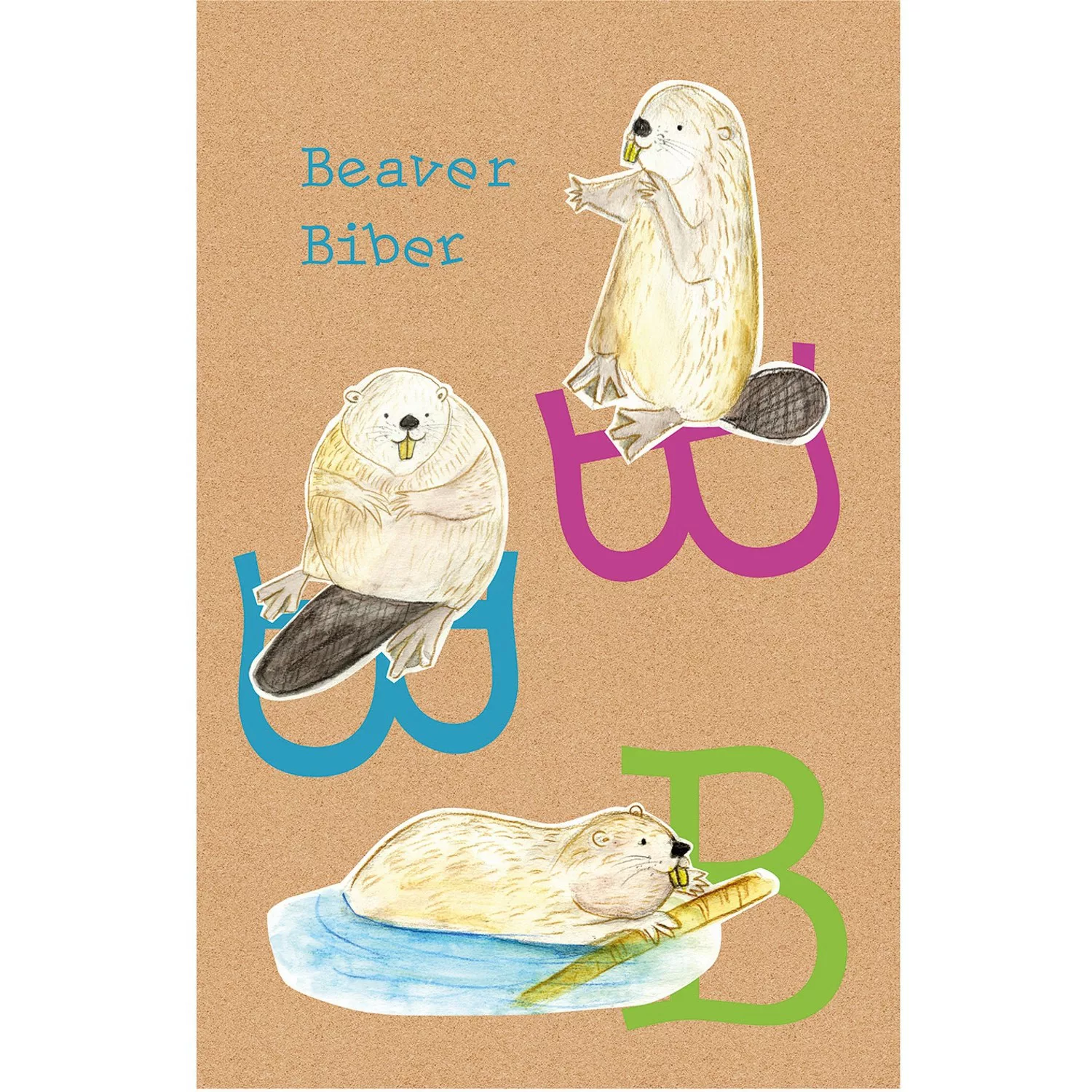 Komar Poster "ABC Animal B", Buchstaben, (1 St.), Kinderzimmer, Schlafzimme günstig online kaufen