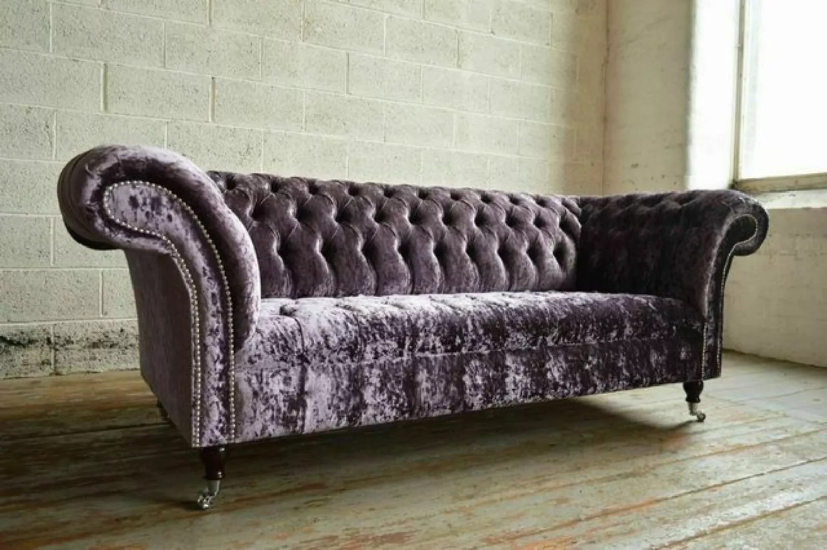 JVmoebel Chesterfield-Sofa, Chesterfield Design Luxus Polster Sofa Couch Si günstig online kaufen