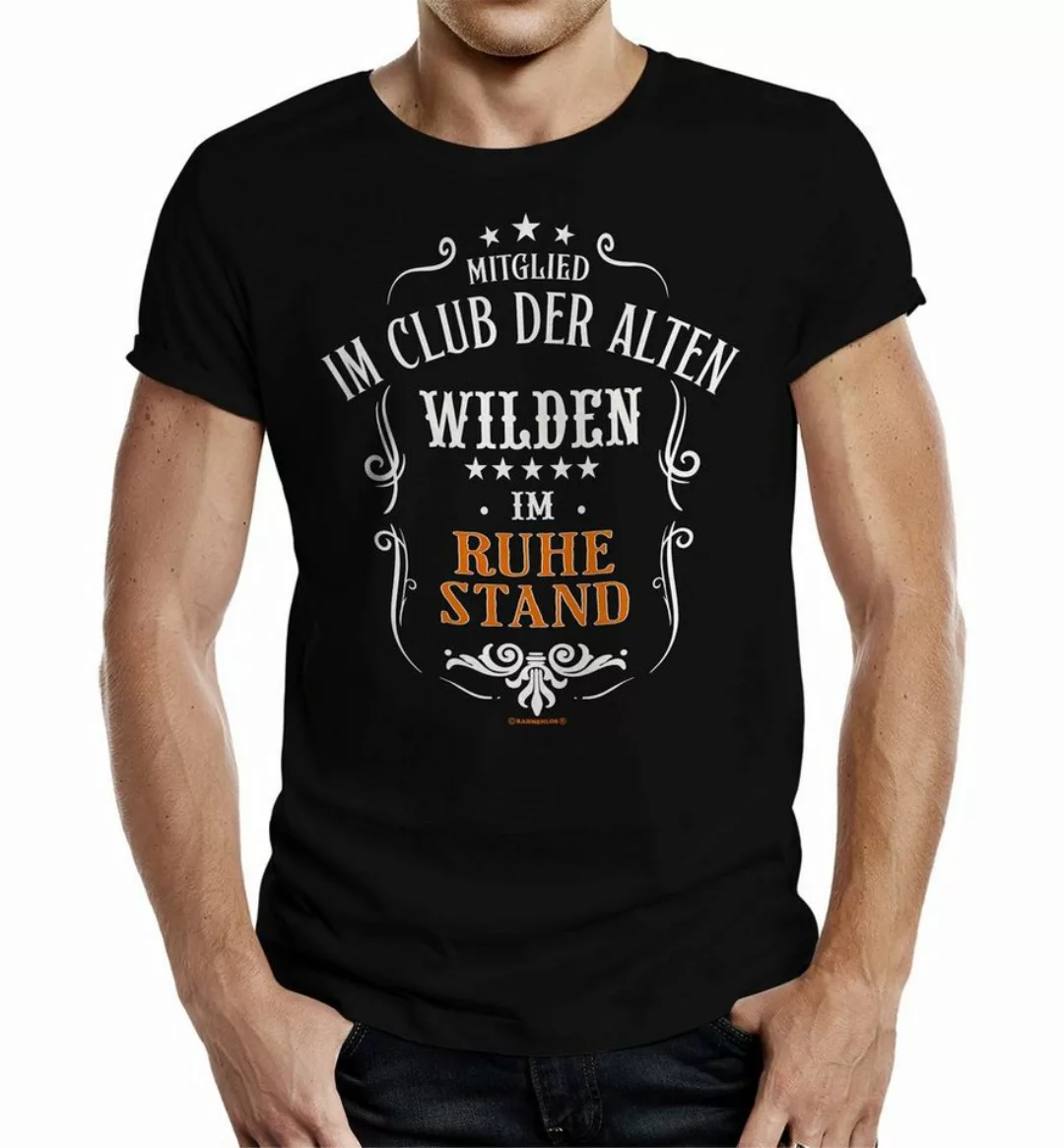 RAHMENLOS® T-Shirt für Rentner im Ruhestand: Mitglied im Club der alten Wil günstig online kaufen