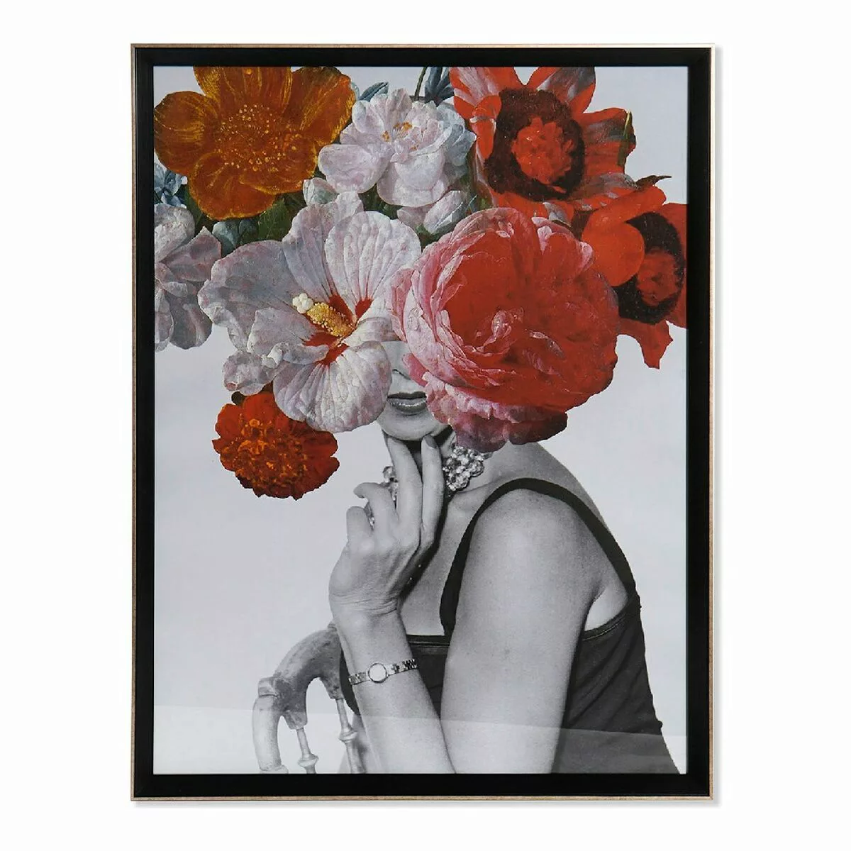 Bild Dkd Home Decor Woman Flower Damen Blomster (64 X 3 X 84 Cm) günstig online kaufen