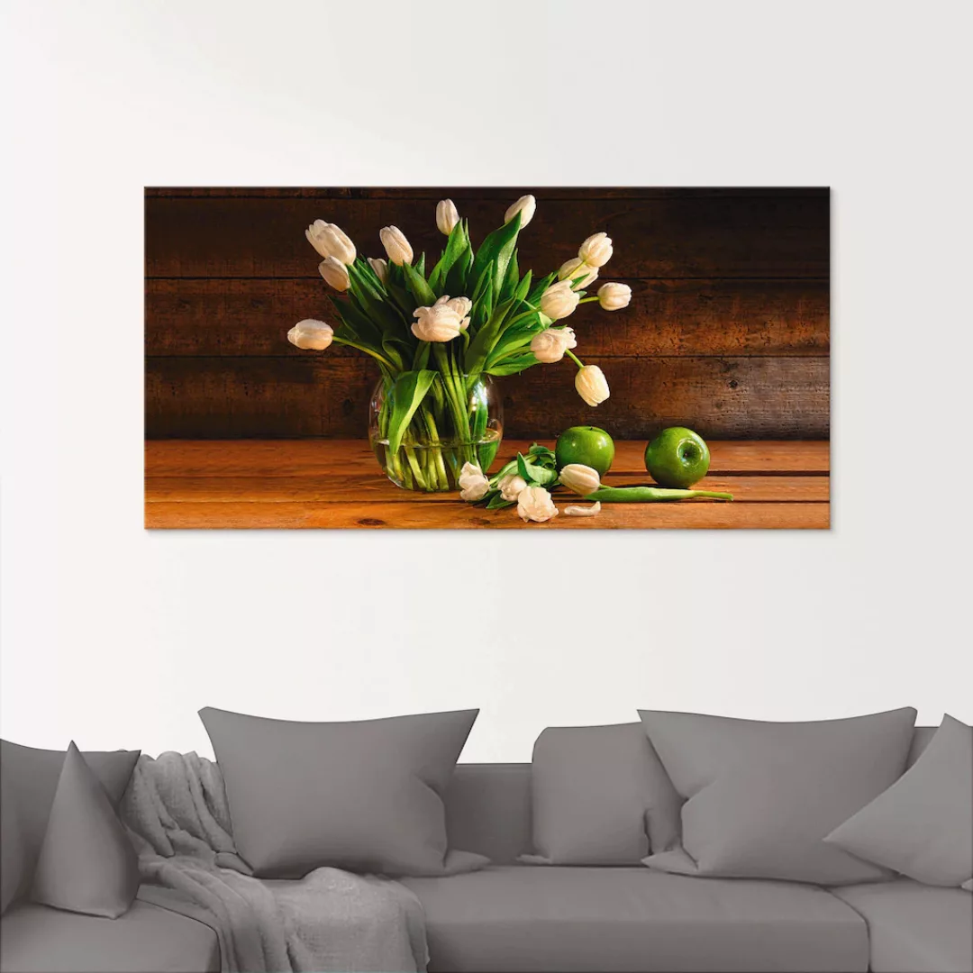 Artland Glasbild "Tulpen in Glasvase", Blumen, (1 St.) günstig online kaufen