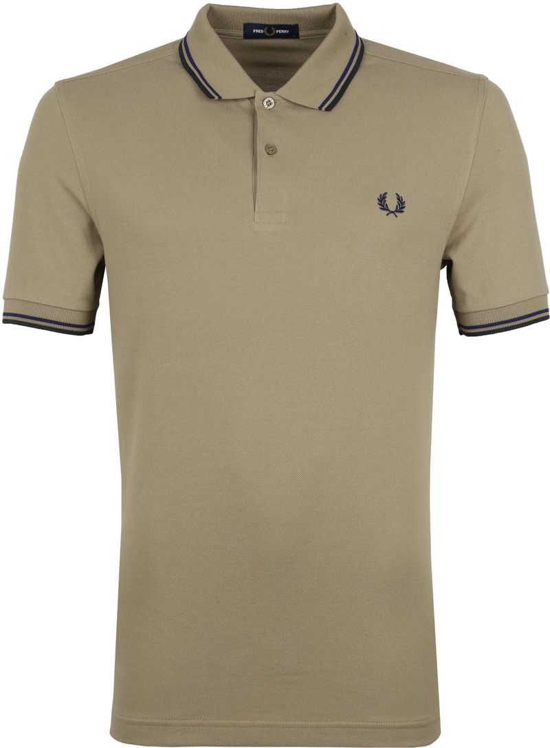 Fred Perry Polo Shirt Twin Tipped M3600 Hell Braun - Größe M günstig online kaufen