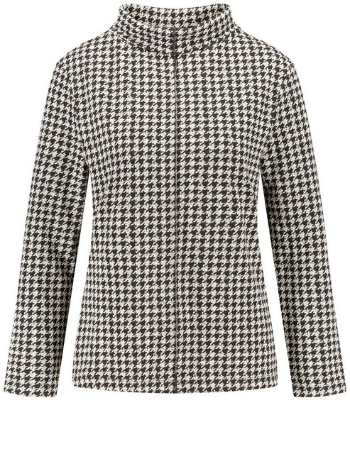 GERRY WEBER Langarmshirt Langarmshirt mit Hahnentrittmuster günstig online kaufen