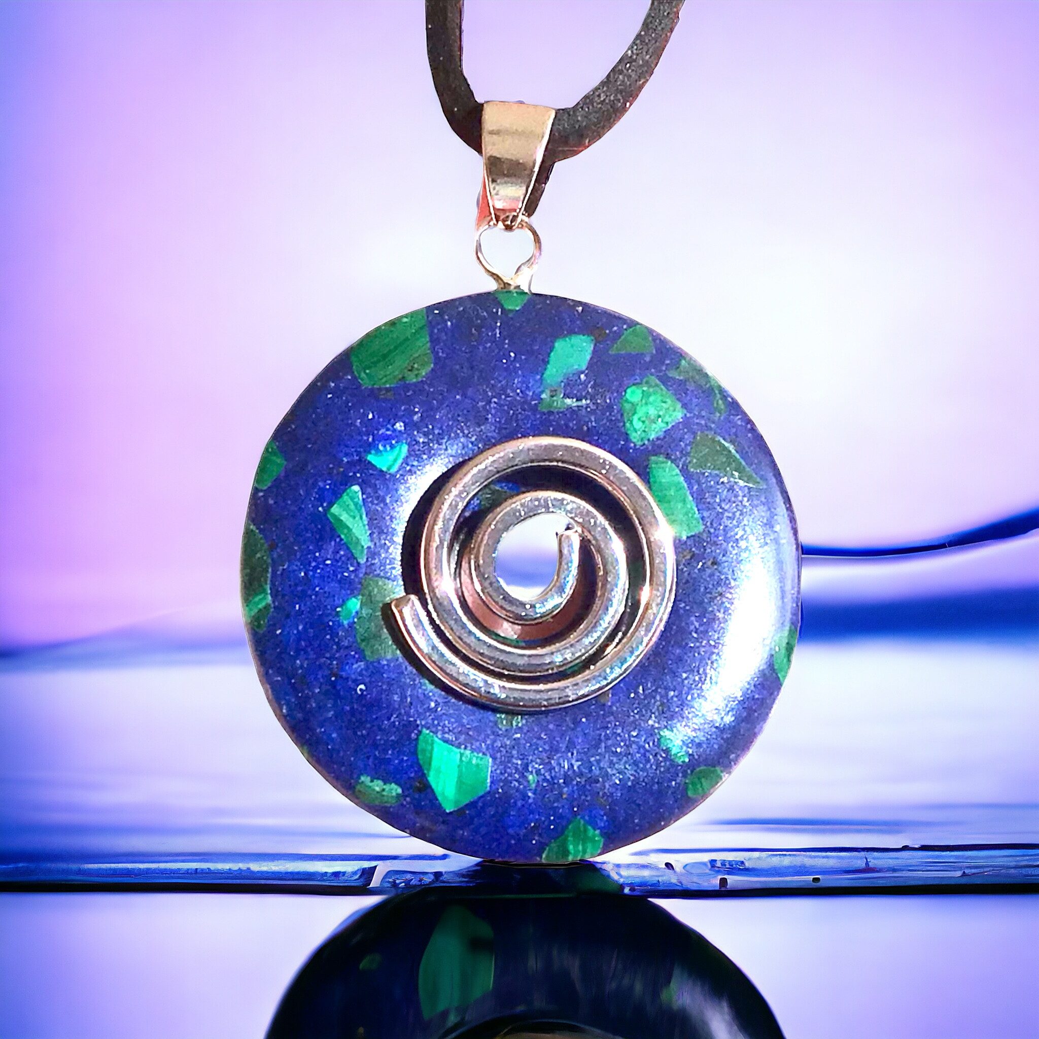 Steinfixx® Lange Kette echter Edelsteindonut 30 günstig online kaufen