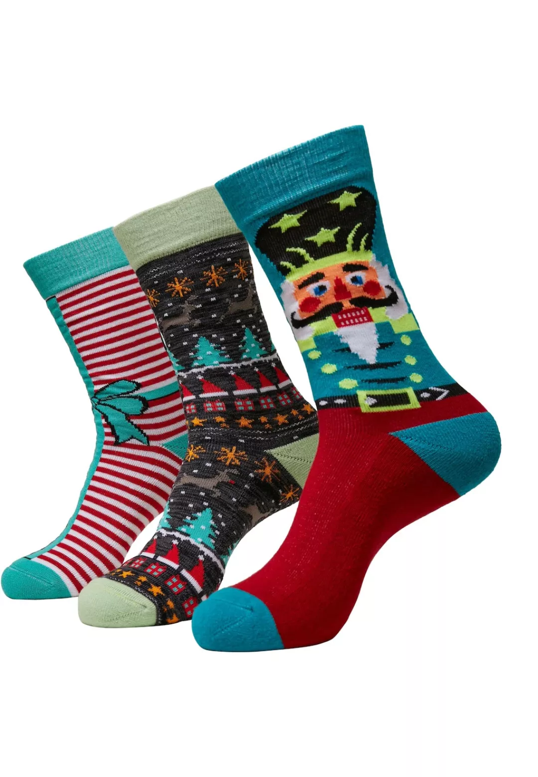 URBAN CLASSICS Basicsocken "Urban Classics Unisex Christmas Nutcracker Sock günstig online kaufen