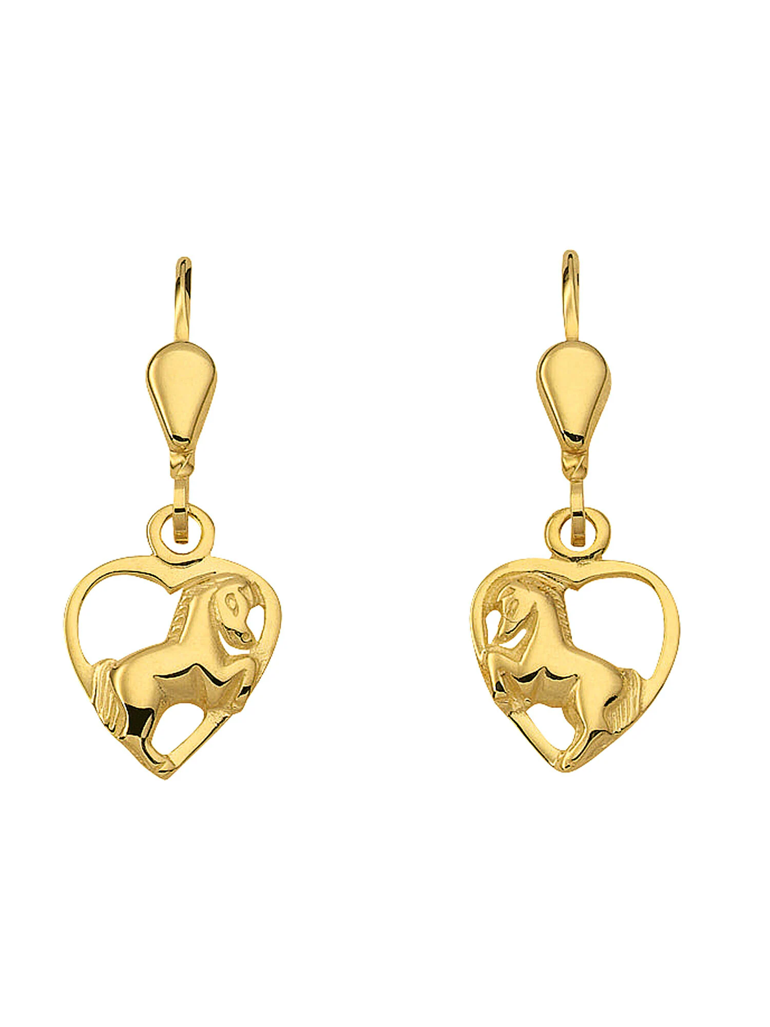Adelia´s Paar Ohrhänger "1 Paar 333 Gold Ohrringe / Ohrhänger Herz", 333 Go günstig online kaufen