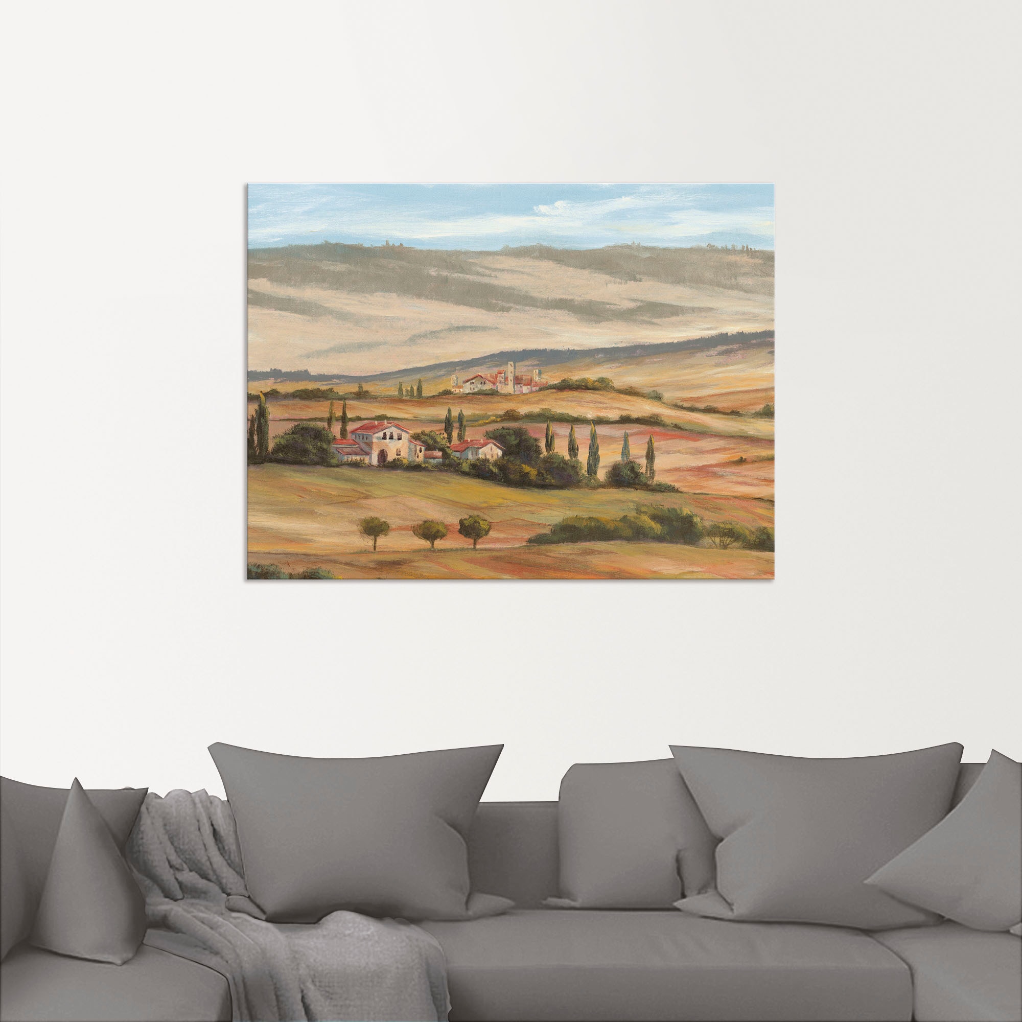 Artland Wandbild "Toskanisches Tal I", Bilder von Europa, (1 St.), als Alub günstig online kaufen