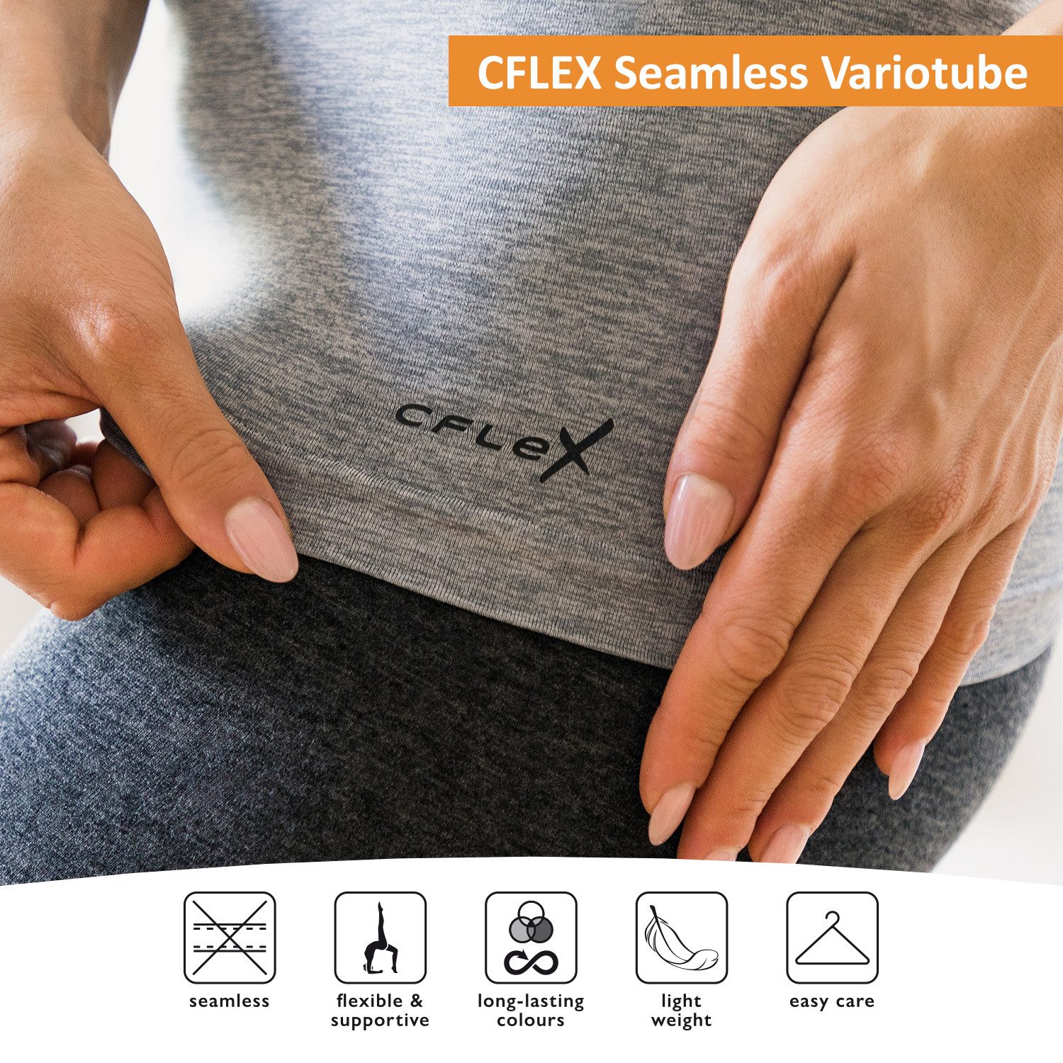 CFLEX Bandeautop Variotube Damen Seamless Nierenwärmer günstig online kaufen