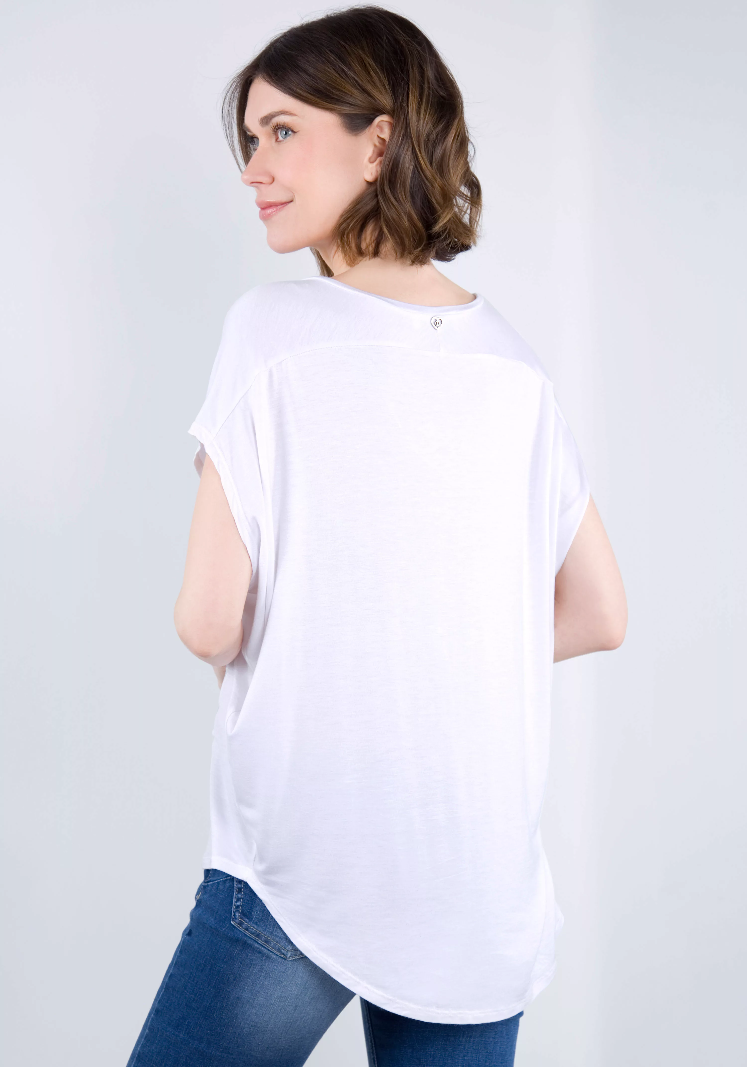 Please Jeans T-Shirt Oversize günstig online kaufen