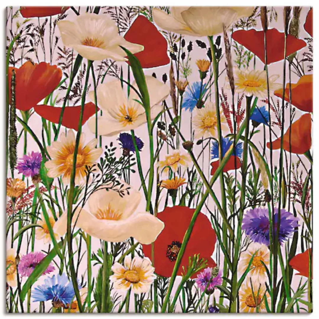 Artland Leinwandbild "Bunt und Natürlich", Blumen, (1 St.), auf Keilrahmen günstig online kaufen