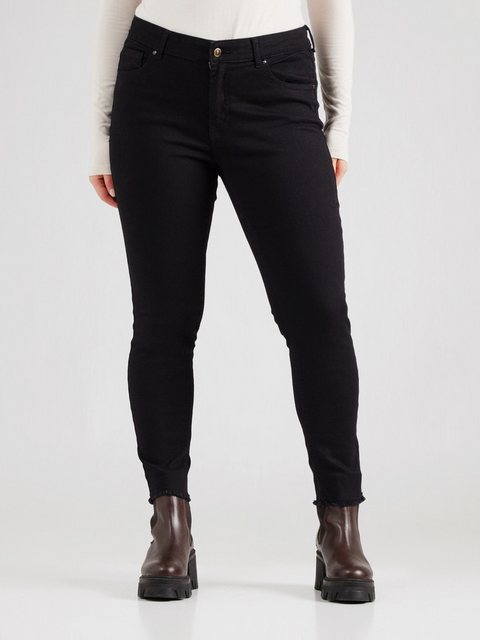 Carmakoma by Only Damen Jeans CARWILLY LIFE REG SK ANK - Skinny Fit - Schwa günstig online kaufen