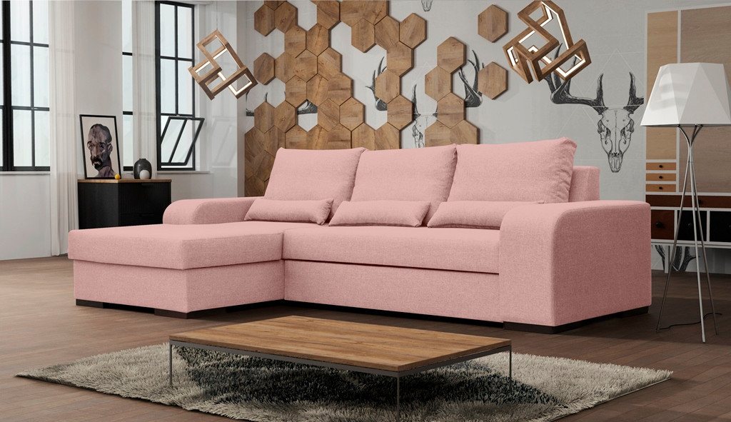 ALTDECOR Ecksofa VIARO, Couch mit Schlaffunktion, Wohnzimmer - Wohnlandscha günstig online kaufen