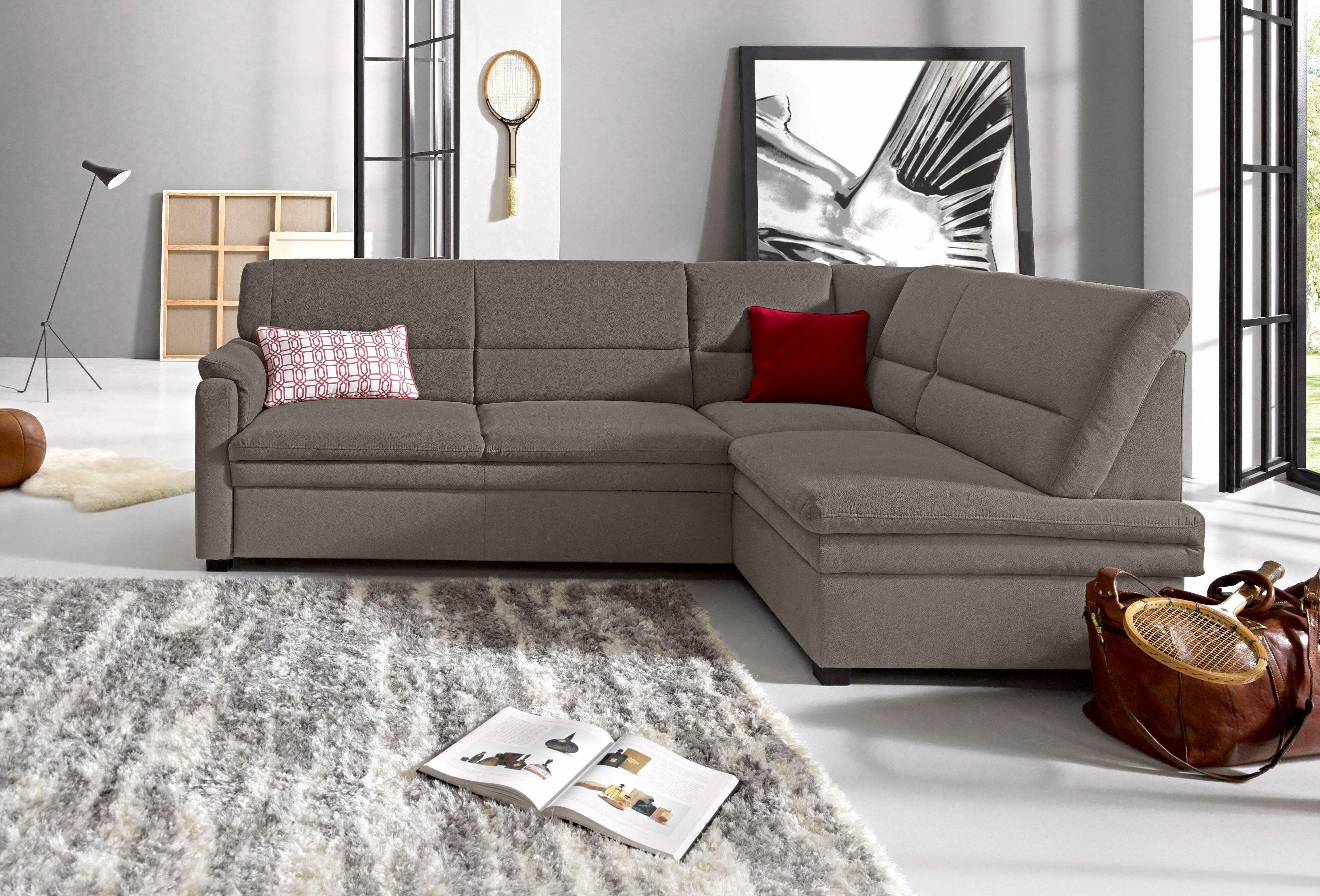 sit&more Ecksofa Pisa L-Form, mit Federkern, günstig online kaufen