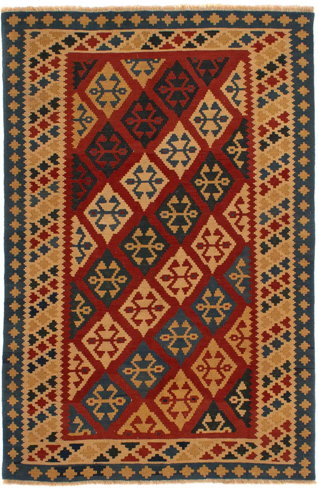 morgenland Wollteppich »Kelim - Oriental - 217 x 142 cm - dunkelrot«, recht günstig online kaufen