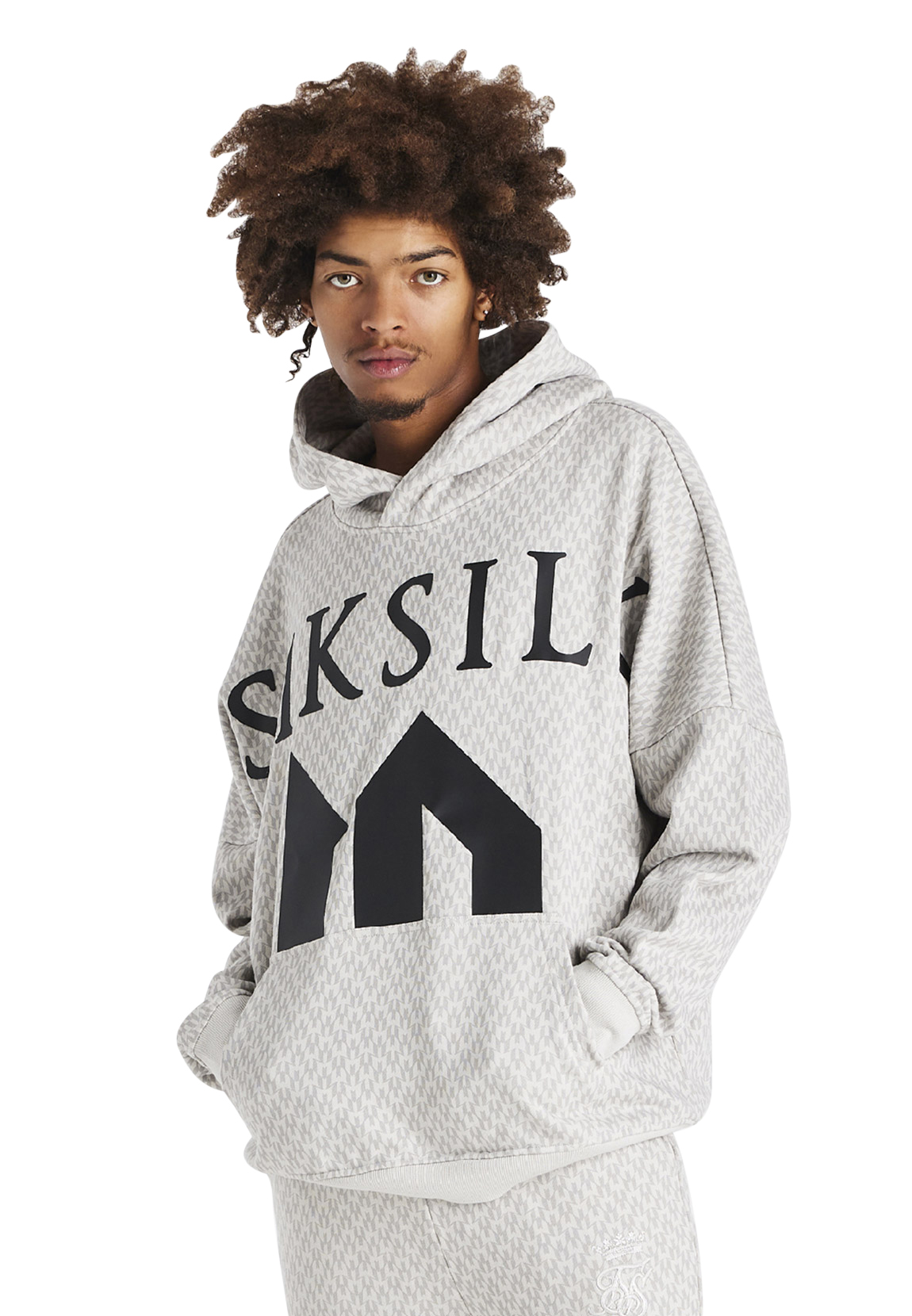 SikSilk Herren Hoodie MESSI X SIKSILK MONOGRAM PRINT OVERSIZED HOODIE SS-21 günstig online kaufen