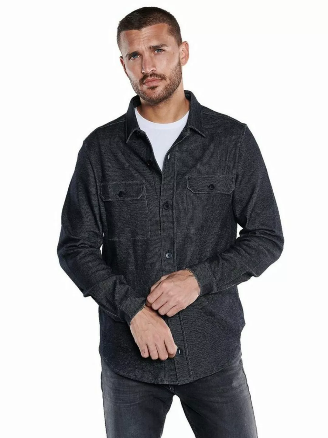 emilio adani Sweatshirt Overshirt uni günstig online kaufen