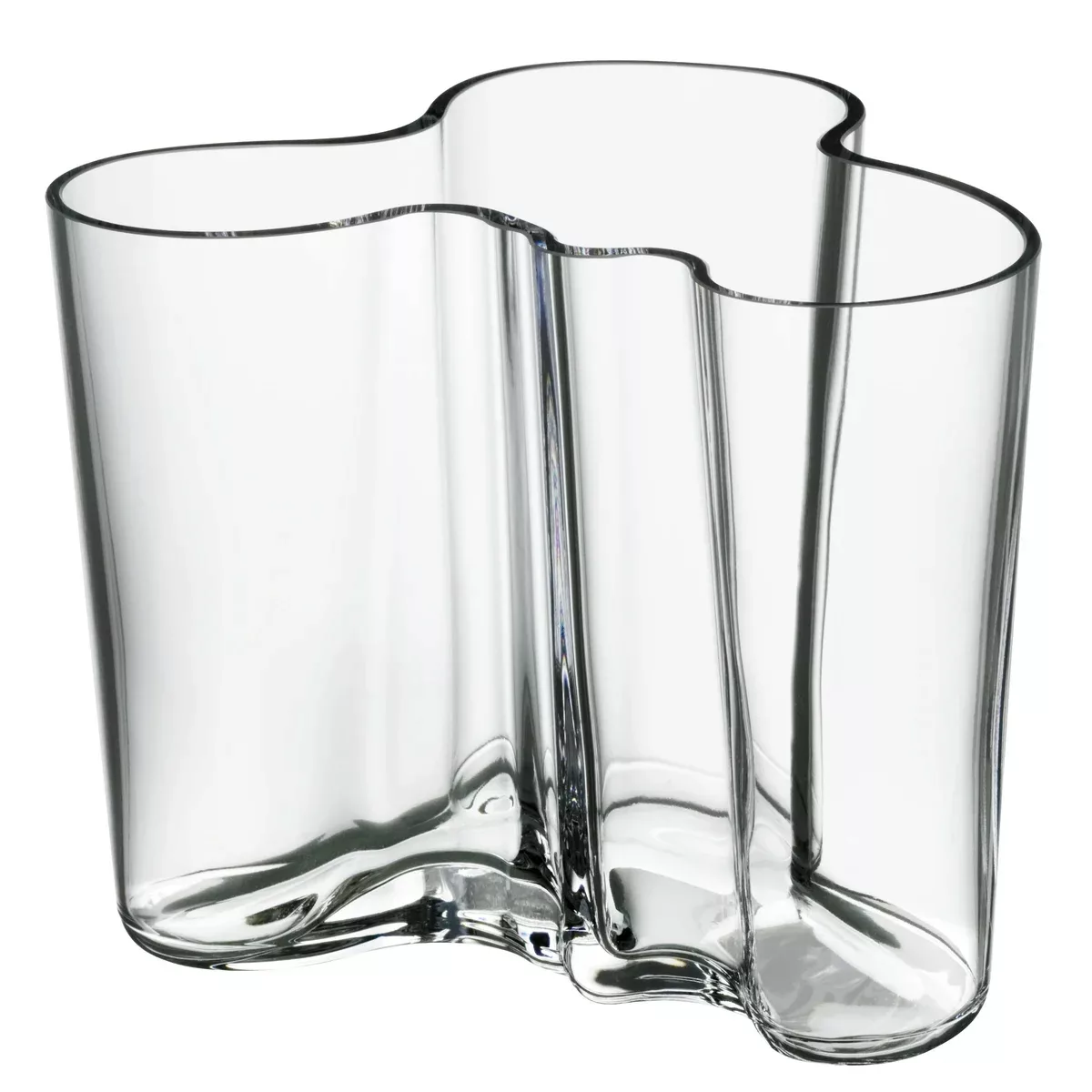 iittala - Alvar Aalto Vase 120mm - transparent/H 12cm/Handwäsche günstig online kaufen