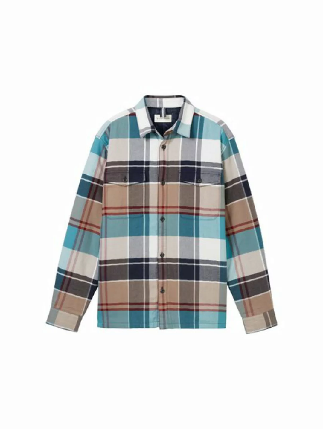 TOM TAILOR Langarmhemd Kariertes Overshirt günstig online kaufen