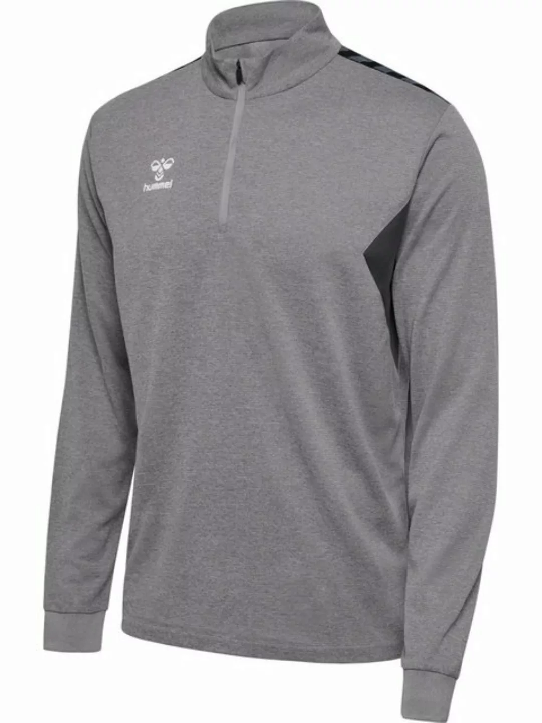 hummel Sweater hmlAUTHENTIC HALF ZIP SWEAT GREY MELANGE günstig online kaufen